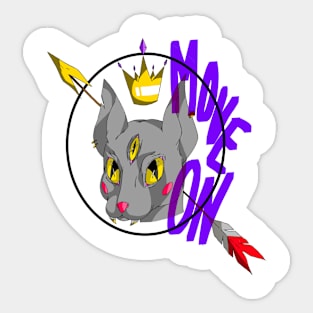 Cat King. Sticker